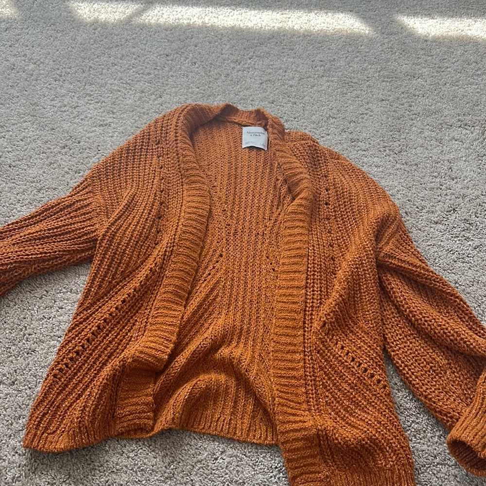 Mustard Abercrombie and fitch womens cardigan size large
